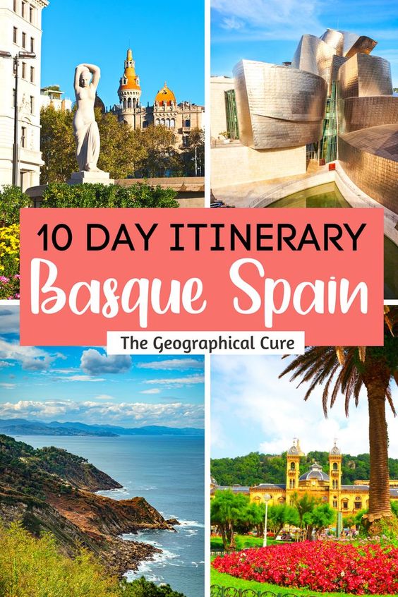 Pinterest pin for 10 days in Basque Spain