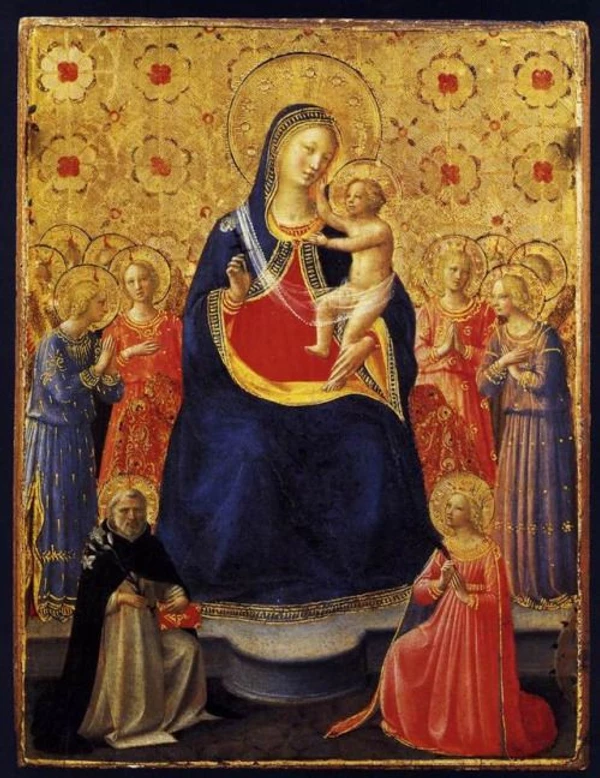 Fra Angelico, The Virgin and the Child Enthroned 1435