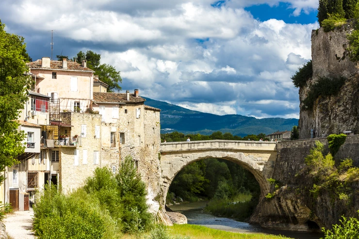 the town of Vaison-la-Romaine in southern France