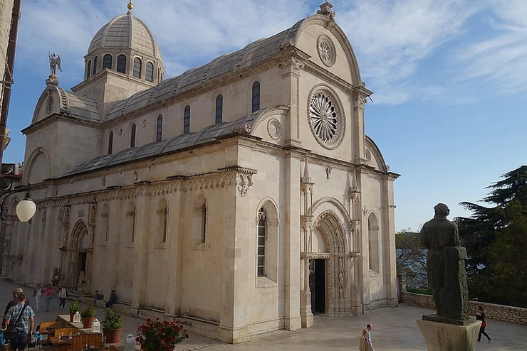 Sibenik Cathedral in Sibenik Croatia, a UNESCO-listed site