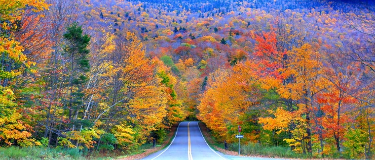 Smuggler's Notch in the fall