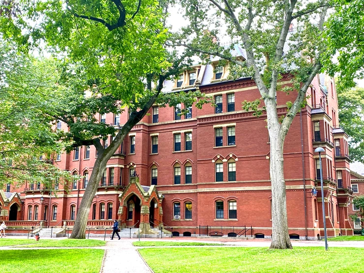 beautiful Matthews Hall at Harvard University