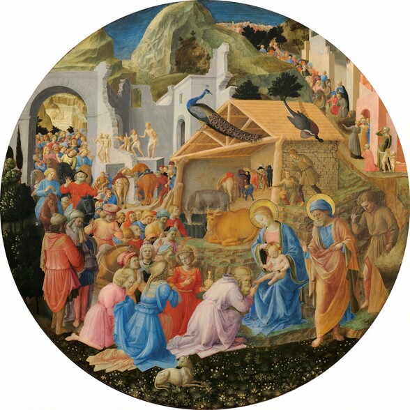 ra Angelico and Filippo Lippi, Adoration of the Magi, 1440-60