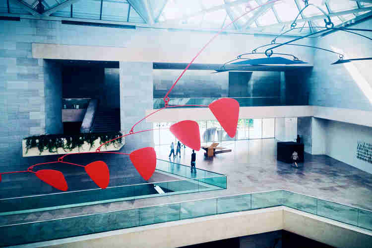 Alexander Calder installation in the East Wing