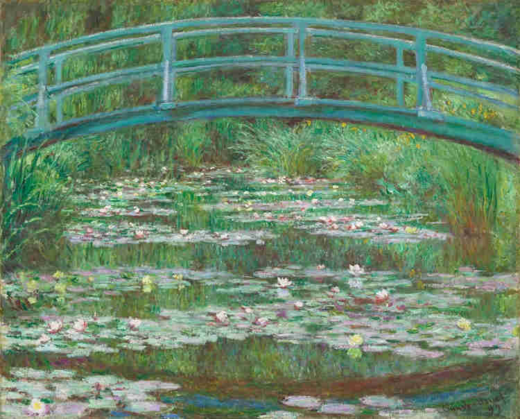 Monet, Japanese Footbridge, 1899