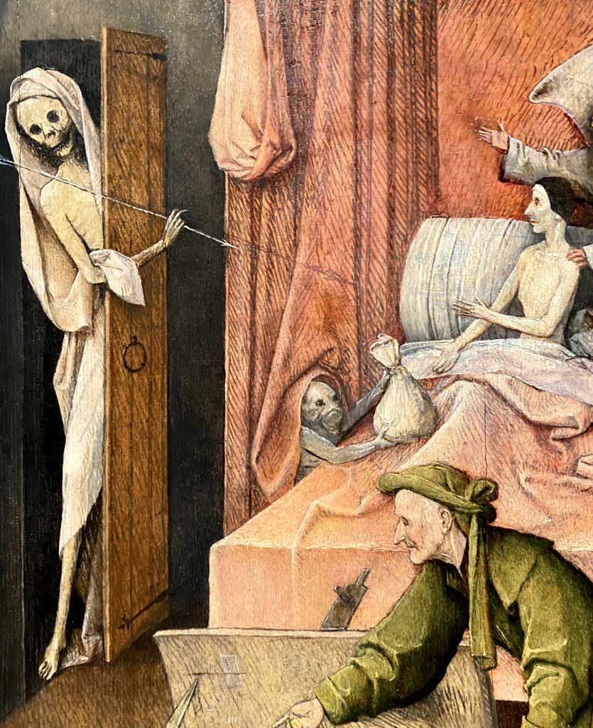 Hieronymous Bosch, Death and the Miser, 1485-90 in the West Wing