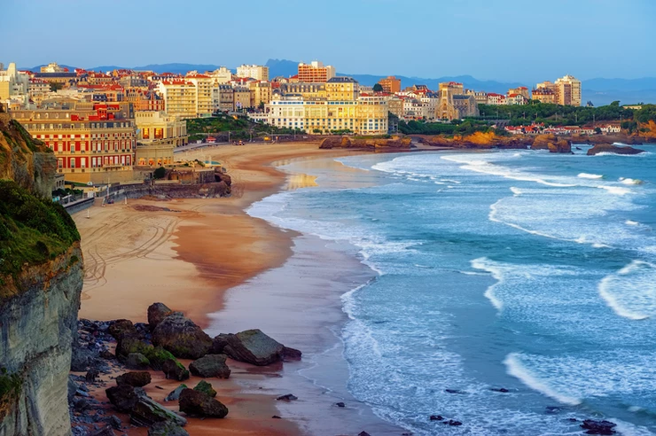 Biarritz and its famous beaches - Miramar and La Grande Plage