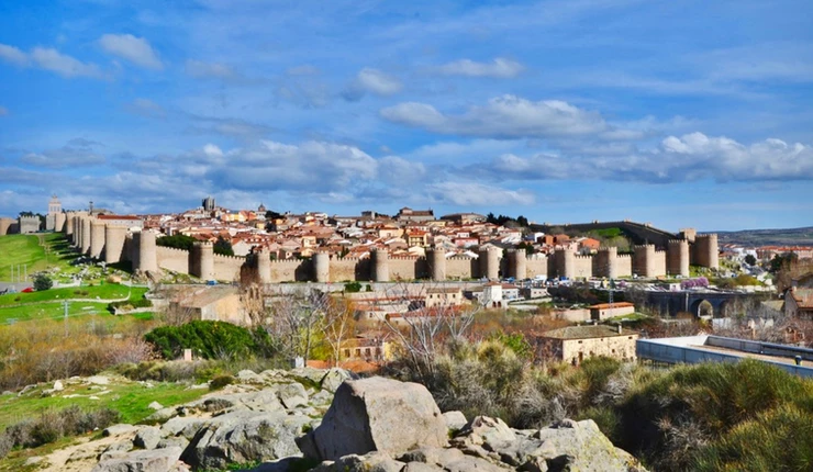 city walls of Avila Spain