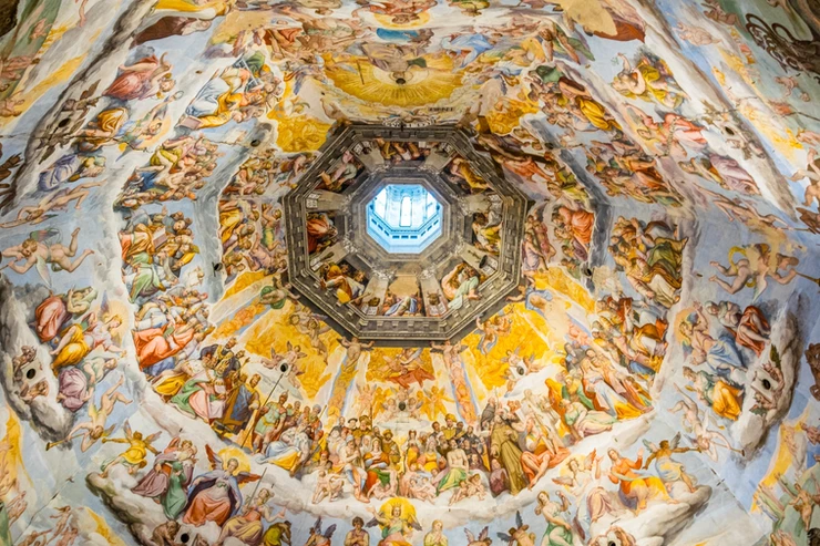 The Last Judgment frescos in Florence's Baptistery