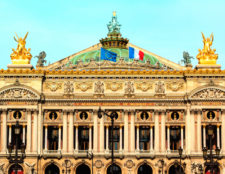 facade of the Paris Opera House