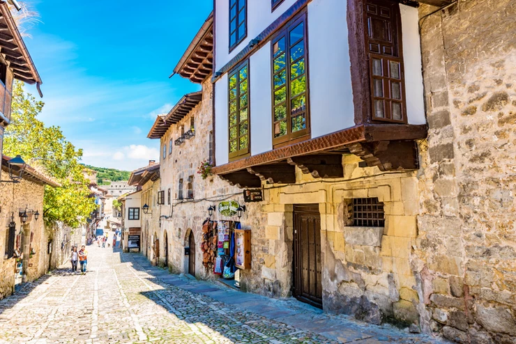 the authentic medieval village of Santillana del Mar in Cantabria Spain