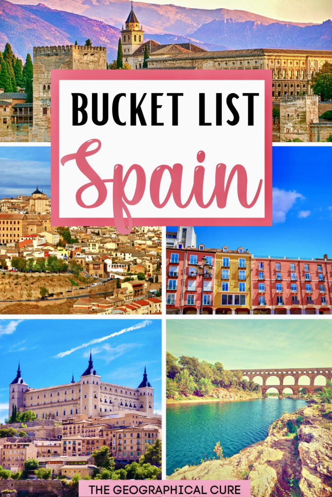 Pinterest pin for Spain buckt list