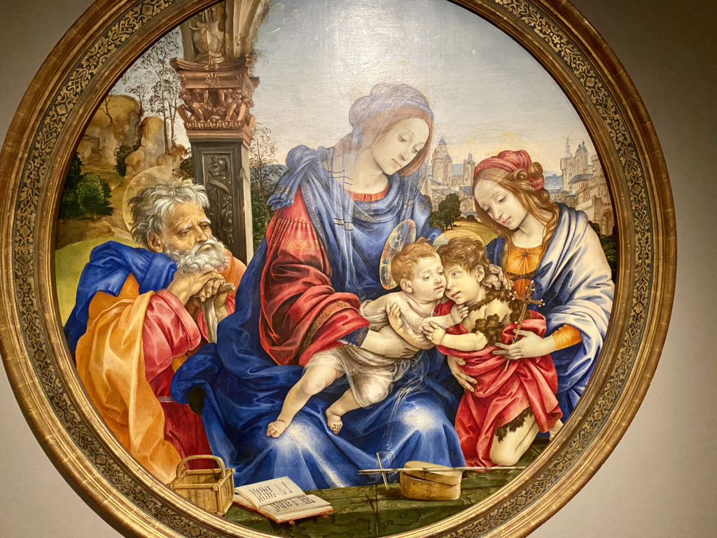 Lippi, The Holy Family with Saint John the Baptist and Saint Margaret, 1495