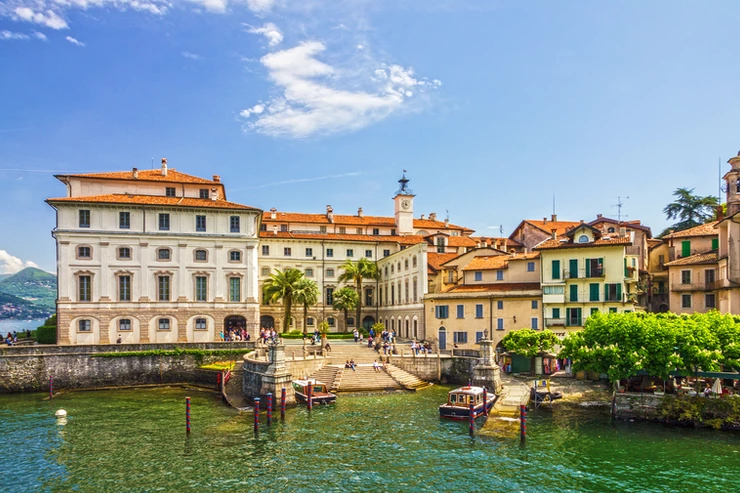 the village of Stresa on Lake Maggiore in Italy's Lake District