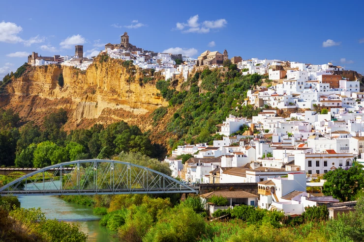 Arcos de la Frontera -- the queen of the Spanish white pueblo towns -- with its sugar cube white houses
