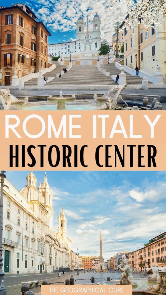 Pinterest pin for what to see in central Rome