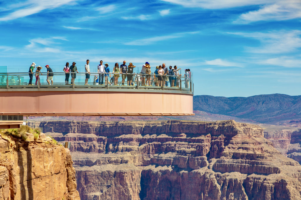 the Grand Canyon Skywalk observation point 