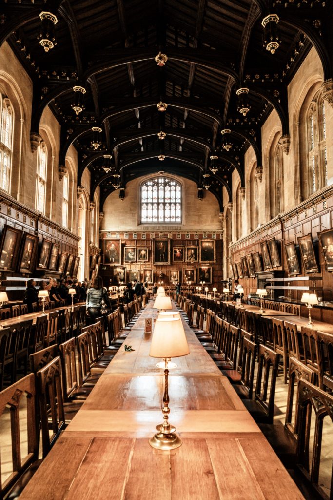 the Great Hall of Christ Church College