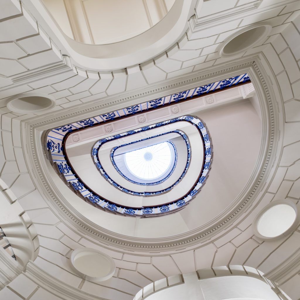 spiral staircase in the Courtauld Gallery