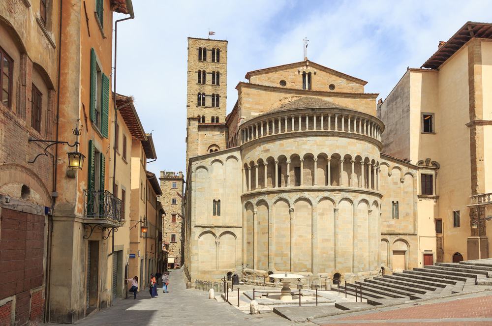 the Church of La Pieve, one of the top things to do in Arezzo