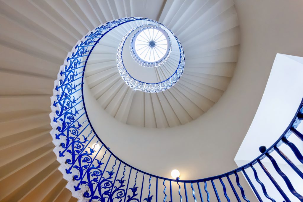 the Tulip Stairs in the Queen’s House Museum