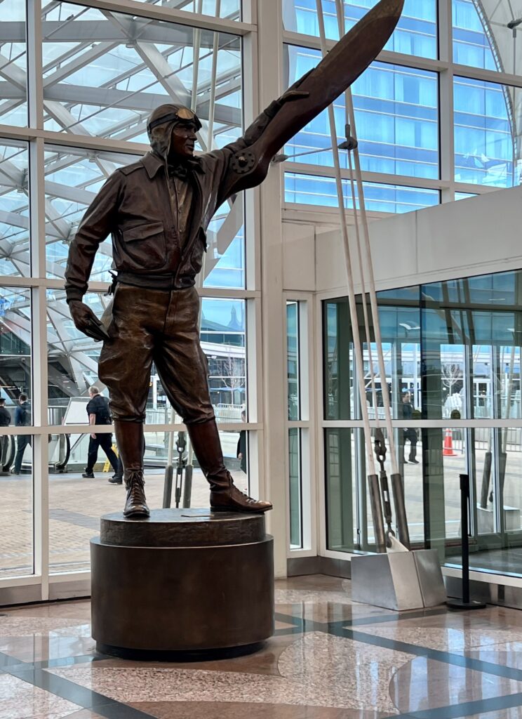 sculpture in Denver Airport
