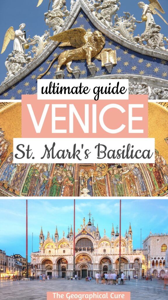 Pinterest pin for guide to St. Mark's Basilica