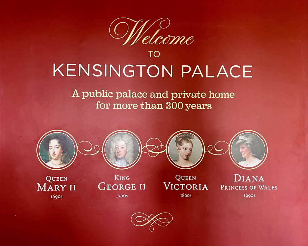 sign at Kensington Palace