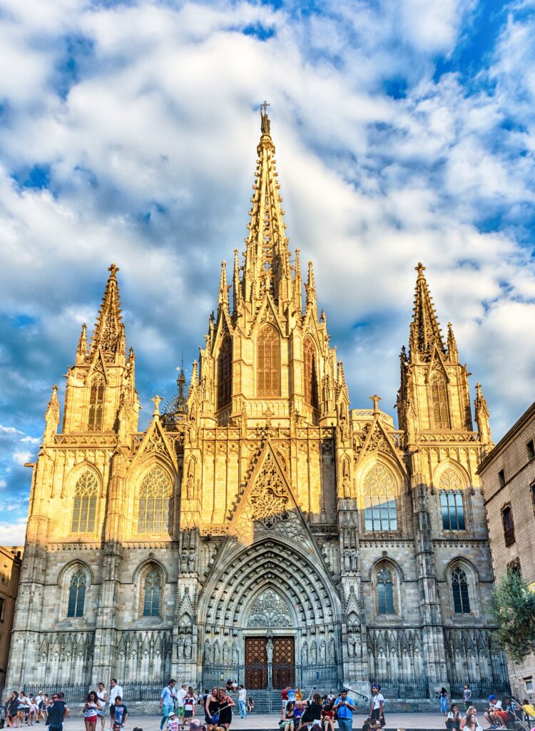 facade of Barcelona Cathedral
