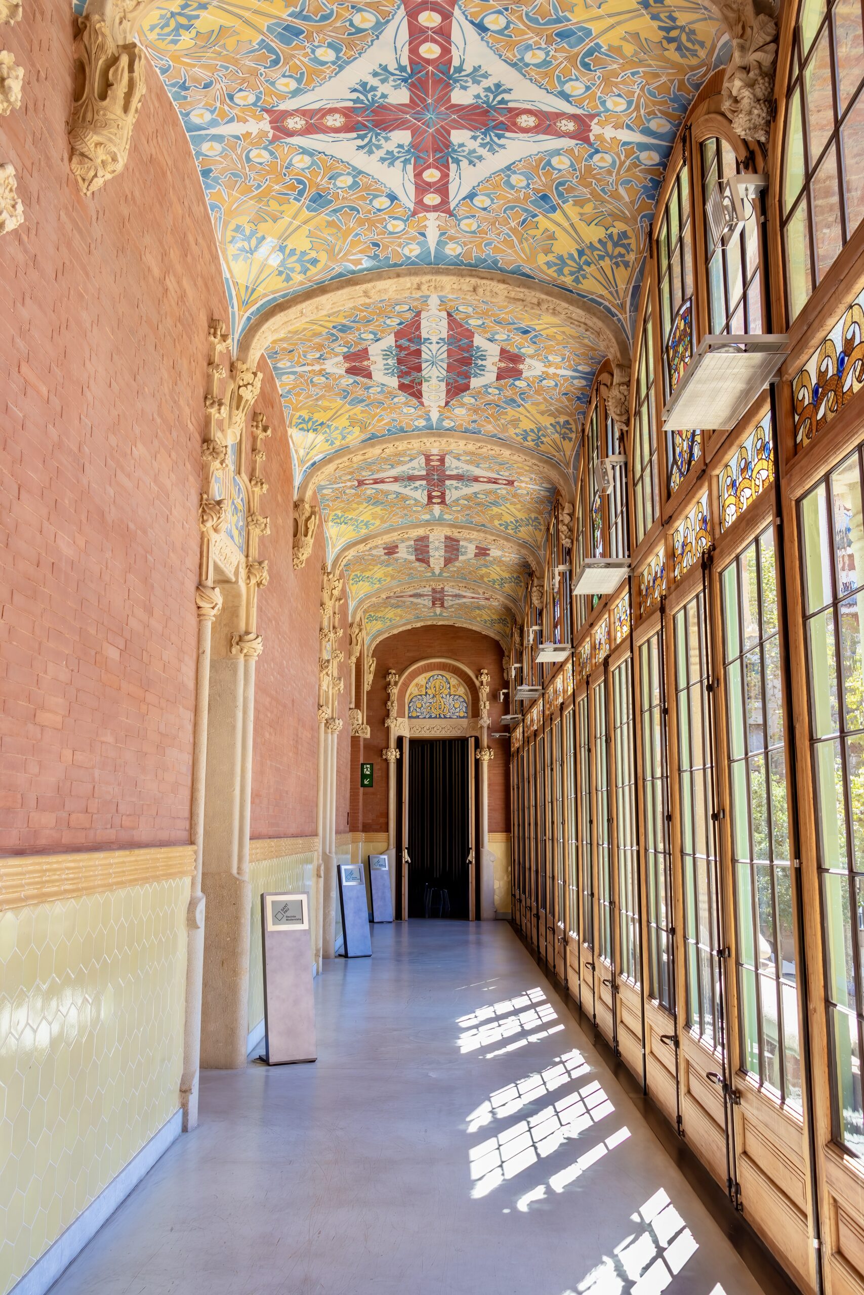 corridor inside of Hospital of the Holy Cross and Saint Paul