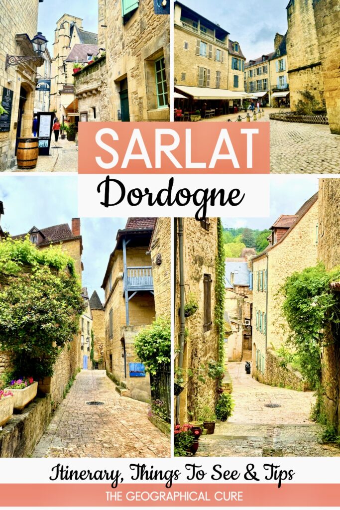 Pinterest pin for one day in Sarlat-la-Caneda