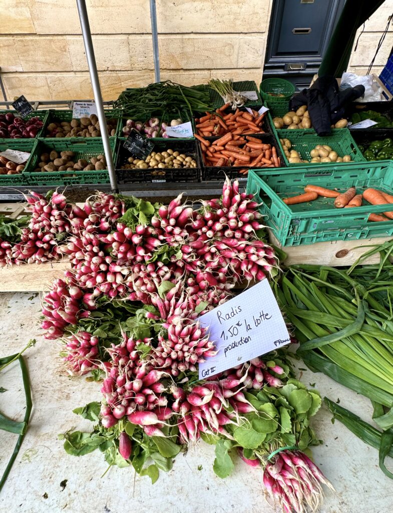 vegetables at the Wednesday market