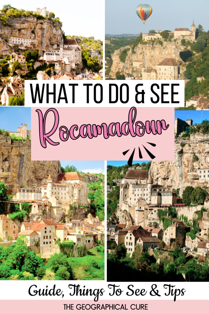 Pinterest pin for things to do in Rocamadour in one day