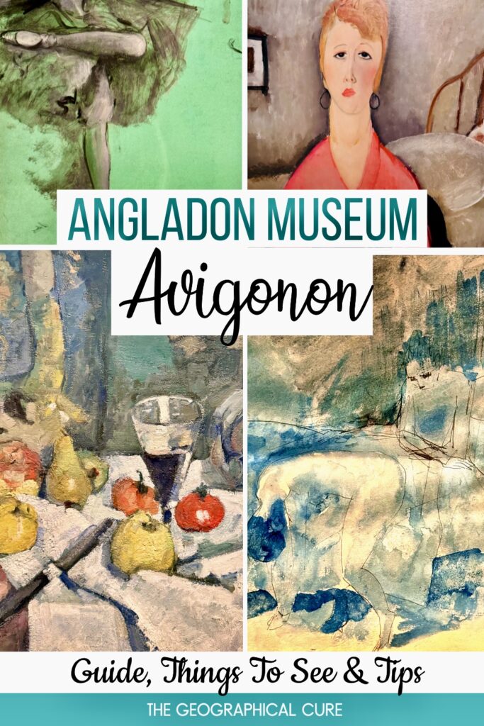 Pinterest pin for guide to the Angladon Museum in Avignon