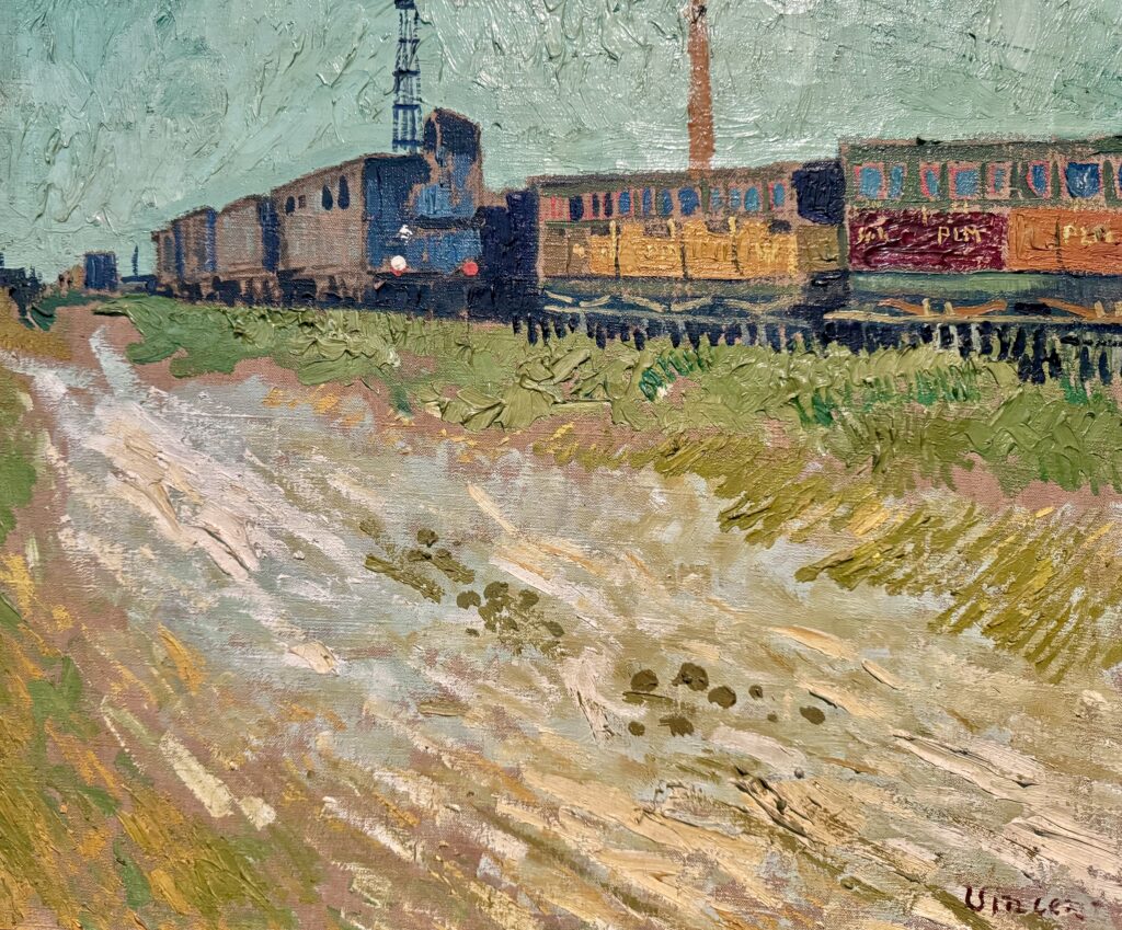 Van Gogh, Wagons de chemin de fer, 1888